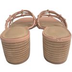 Nordstrom  Signature Leandra Knotted Slide Sandal pink color size 9 Photo 3