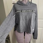 Under Armour Crop Sweater Medium Grey Black Photo 0