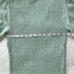 Nine West Mint Green Puff Sleeve Top Photo 5