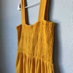 Lulus  Social Calendar Mustard Yellow Ribbed Knit Wide Leg Jumpsuit Photo 6