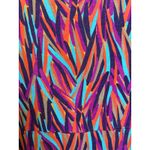 Boden Beaded Neck Tank Top Women's Multi Color Print Sleeveless Summer Size 12 Purple Photo 3