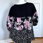 Heimish U.S.A. Floral Animal Print Blouse Photo 2