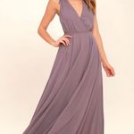 Lulus dance the night away dusty purple backless maxi dress Photo 0