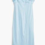 Madewell NWT  Flutter Sleeve Maxi Dress 8  CLARITY Photo 7