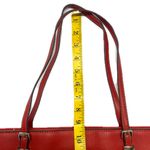 Nine West Red Pebbled Vegan Leather Tote Bag Photo 14