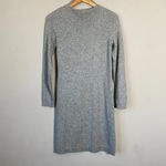Talbots NWOT Tweed Side Tie Sweater Dress Womens XS Gray Ribbed Knit Long Sleeve Photo 9