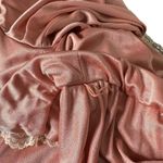 Vintage 70s Union Made Midi Dress Size M Floral Lace Long Sleeve Pink Feminine Size M Photo 6