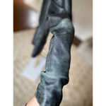 Preston & York  Genuine Lambskin Leather Jacket Black Zip Front XL Vintage Moto Photo 7