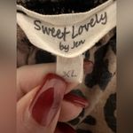 Sweet Lovely Leopard Print Pull On Joggers Brown Size XL Photo 3