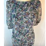 ASTR  the Label Floral Puff Sleeve Ruched High-Low Dress in Size L Photo 3