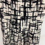 Evan Picone Black Label by  Black & White Pleated Fit & Flare Dress Size 8 Photo 3