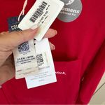 Georgia Red Long Sleeve Crew Neck Pocket Tee Shirt Size Small Photo 9