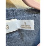 Bishop and Young Blue V Neck Puff Sleeve Sweater Size Small Pullover Photo 5