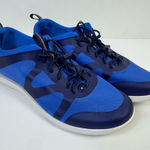 Lands' End Lands’ End Women’s Water Shoes Blue Mesh Quick Lace Slip On Sneakers Size 9 Photo 0