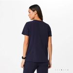 FIGS Like new Casma Three-Pocket Scrub Top™ Women's Navy Top Photo 3