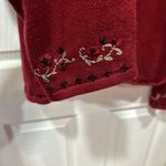 Christopher & Banks Vintage  Maroon Embroidered Cardigan Photo 3