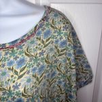 Natural Life  Cotton Tee Mini Dress Frankie Knit Blue Floral Tshirt Dress XL NWT Photo 5