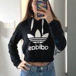 Adidas Cropped Hoodie Black Photo 0