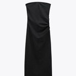 ZARA NWT PINSTRIPE DRESS LIMITED EDITION BLACK - REF. 8996/739 S 169$ Photo 4