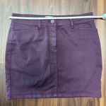 Aritzia Wilfred Free Wine Burgundy Purple Mini Skirt Size 4 Photo 4