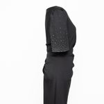 XScape - Rhinestone Embellished Scuba Boat-Neck Gown Photo 13