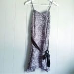 Naked Zebra Satin Tea Mini 90s Slip Dress Animal Print S Photo 1