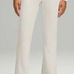 Lululemon Brushed Softstreme Ribbed Zip Flared Pant Bone Photo 0