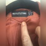 Pretty Little Thing Copper Brown Satin Belted Blazer US 18 Photo 2