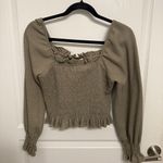 Altar'd State Olive Green Long Sleeve  Photo 0