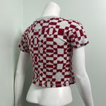 Free People  FP Movement geometric red short sleeve cropped tee size XS Photo 4