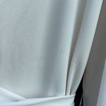 EXPRESS NWT  Pleated Skirt V-Neck Twist Bodice Dress Ivory Size Small Photo 11