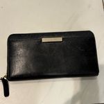 Stuart Weitzman Vintage Black Leather Wallet with Gold Accents Photo 1