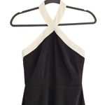 superdown New Laurien Cross Front Dress in Black Maxi White Backless Gown XS Photo 3