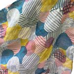 Blue Pink Yellow Circle Stripe Print Rectangular Fashion Scarf 63 x 13.8 Inch Photo 2