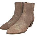 Lucky Brand Women’s Goddiy Leather Western Stitched Ankle Boot size 7 Photo 0