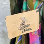 Yolanda Lorente Womens 100% Silk Painted size 1 X dolman blouse Green Photo 10