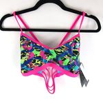Tyr. Womens Enso Trinityfit Bikini Top Strappy Geometric Colorful Pink XL (14/16) Photo 2
