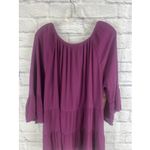 Lee  Plus Friendly Floral Embroidered Boho Peasant Blouse 3/4 Sleeves  Size 1X Photo 6