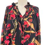 Yumi Kim  Ruby Romance‎ Stanton ST Top Black Red Floral Size Medium Photo 2
