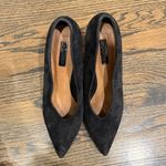 Topshop Black Suede Block Heels size 9.5 (40) EUC Photo 4