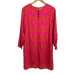 Vilagallo Allegra silk shift mini hot pink orange dress‎ size 38 $238 Photo 1