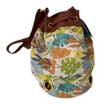 Disney NEW! Moana Canvas Swim Bag Hawaiian Print & Embroidered Patch Handbag Photo 3