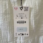 ZARA NWT Organic Lace Ruffle Tank Top Cami in White - L Photo 7