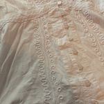 Novica womens small white Lilly of the Incas button front blouse was embroidered Photo 6