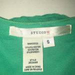 Studio M Soft Green Unique Figure Flattering Dress Small Photo 2
