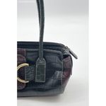 Y2K Vintage Brown Croc Faux leather MINi shoulder bag‎ multi brown Photo 3