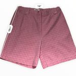 Christopher & Banks  Pink/White Plaid Shorts Photo 2