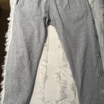 Grey Sweatpants With Silver Stars Gray Photo 1