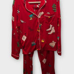 Kate Spade New York Women's Pajama Set, Red Novelty Print, Size M, Sleepwear Size M Photo 0