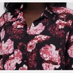 Torrid  Madison Pink Floral Georgette‎ Button Up Long Sleeve Blouse Size 4X Photo 3